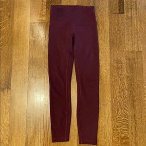 maroon lululemon leggings